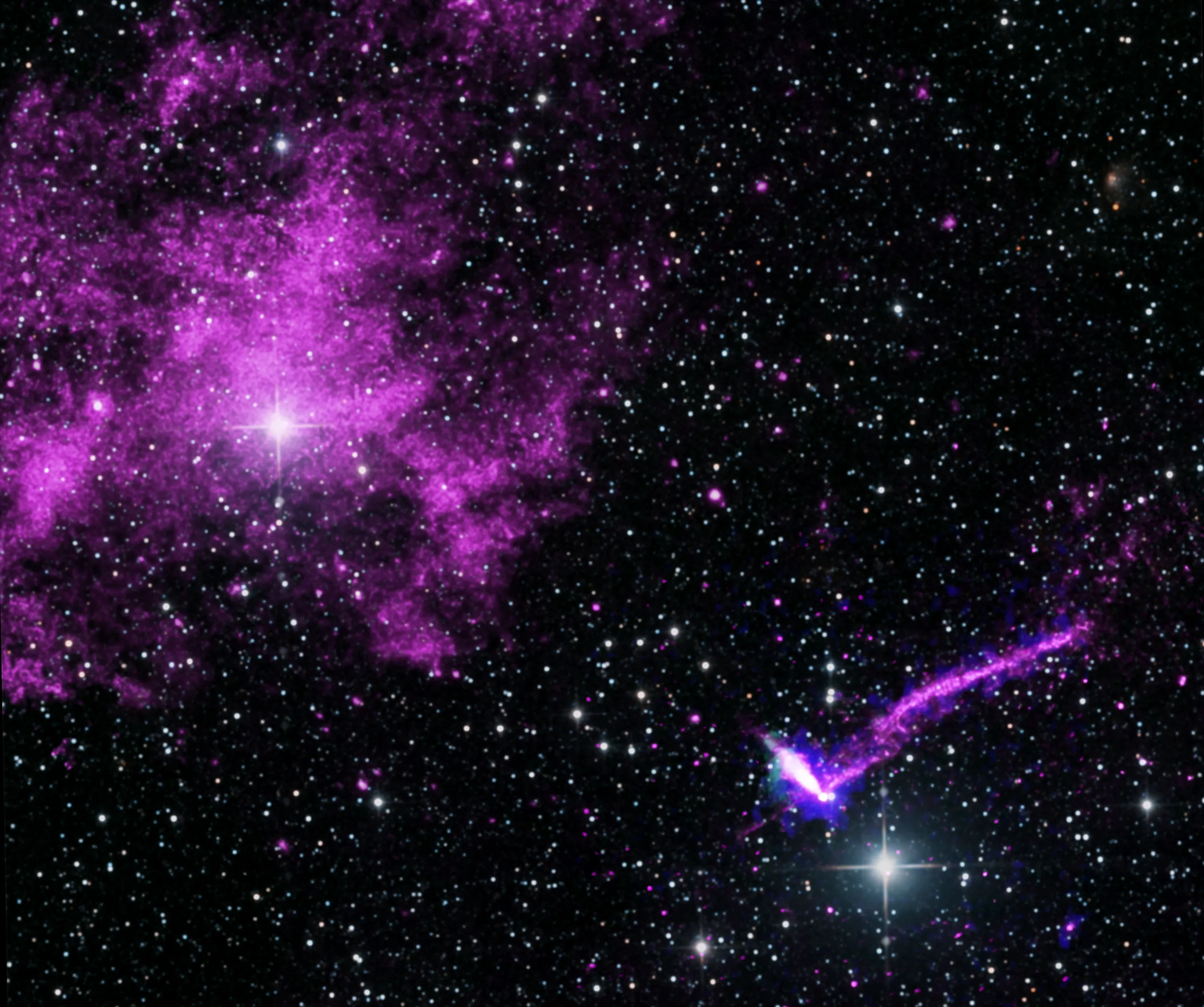 NASA Studies Pulsar Within Lighthouse Nebula