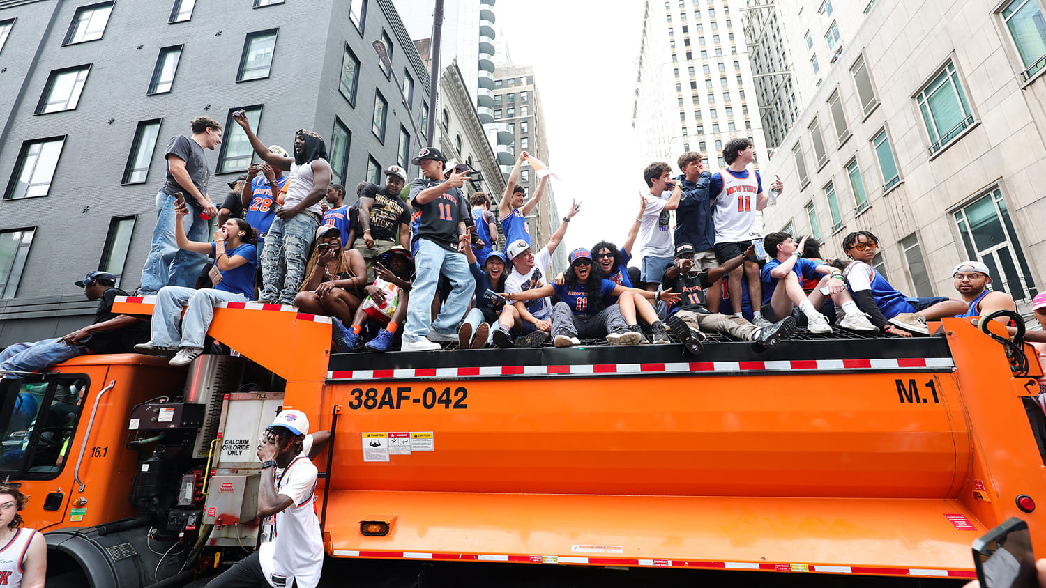 New York Knicks Championship Celebrated with Ticker-Tape Parade in Manhattan