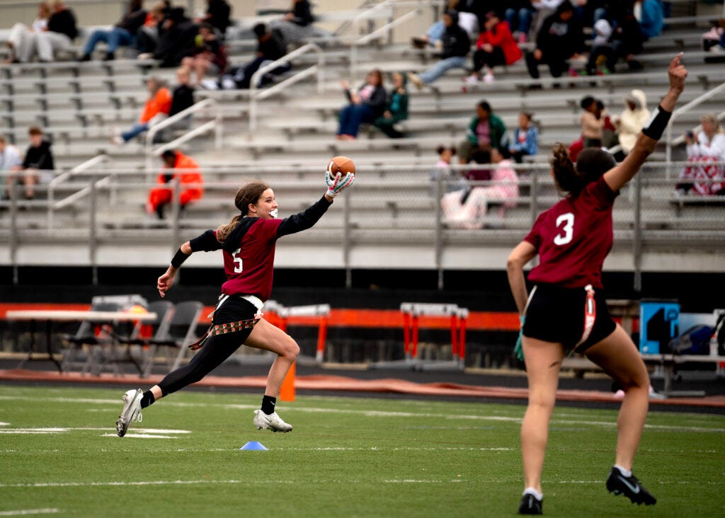 Newark Girls Embrace Flag Football Following Ohio's First State Championship