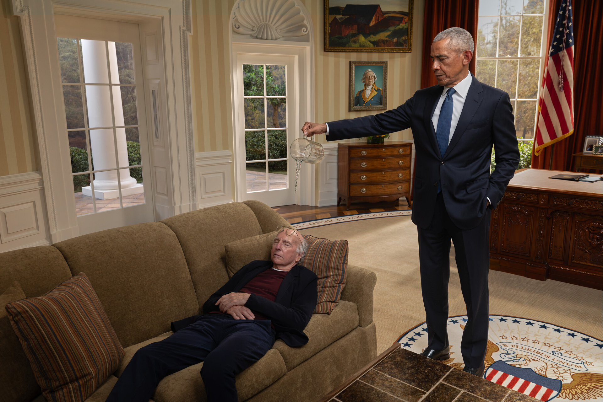 Obama Appears in Larry David's HBO Sketch Series