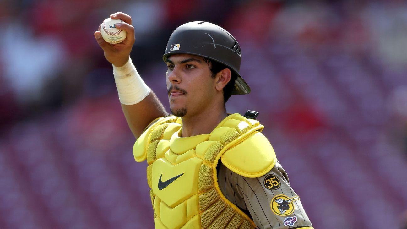 Padres' Ethan Salas jüngster Catcher seit 'Pudge'