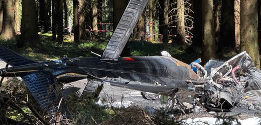Pilot bei Hubschrauberabsturz im Erzgebirge gestorben