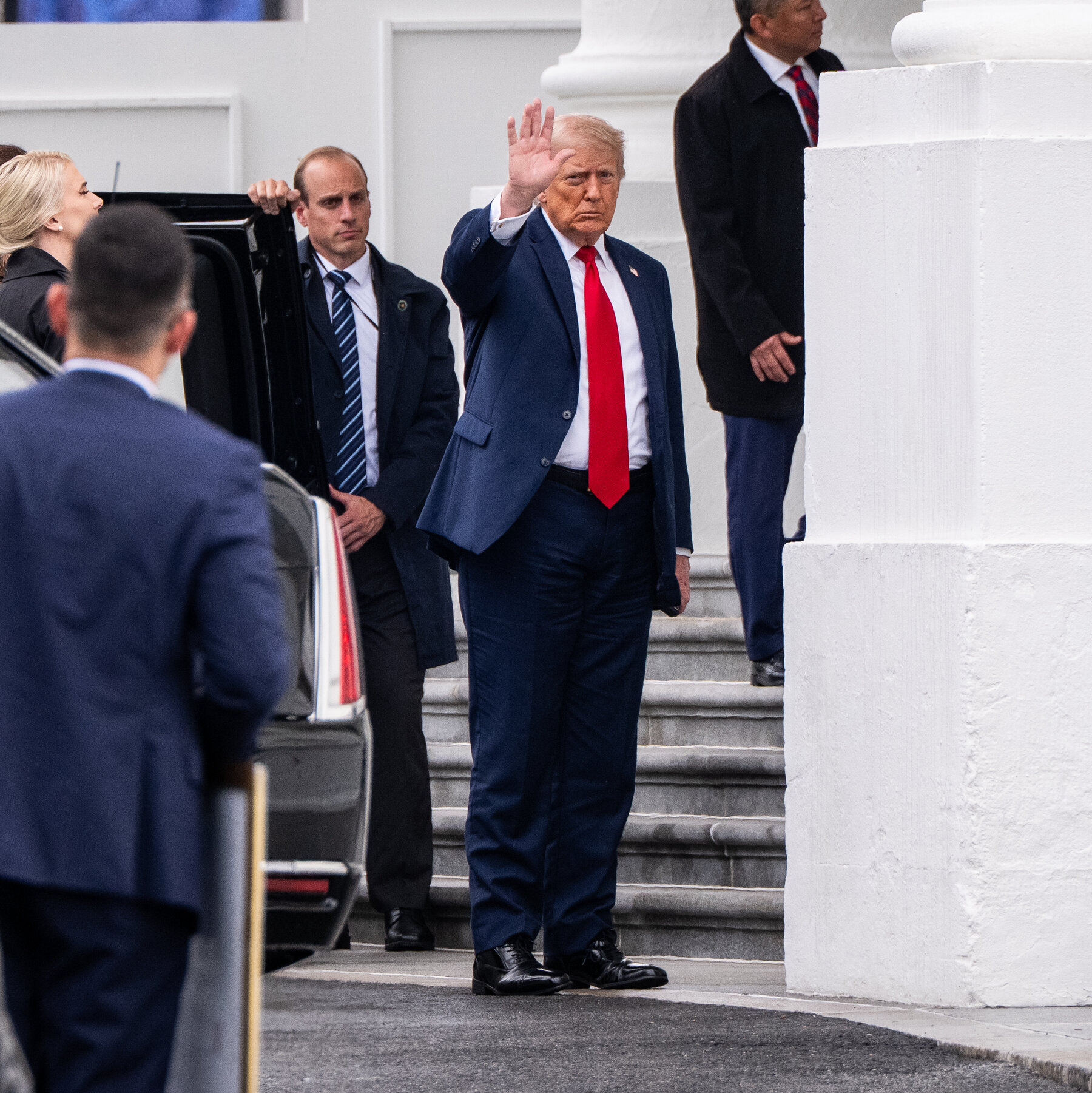 President Trump Arrives at Walter Reed for Medical Examination
