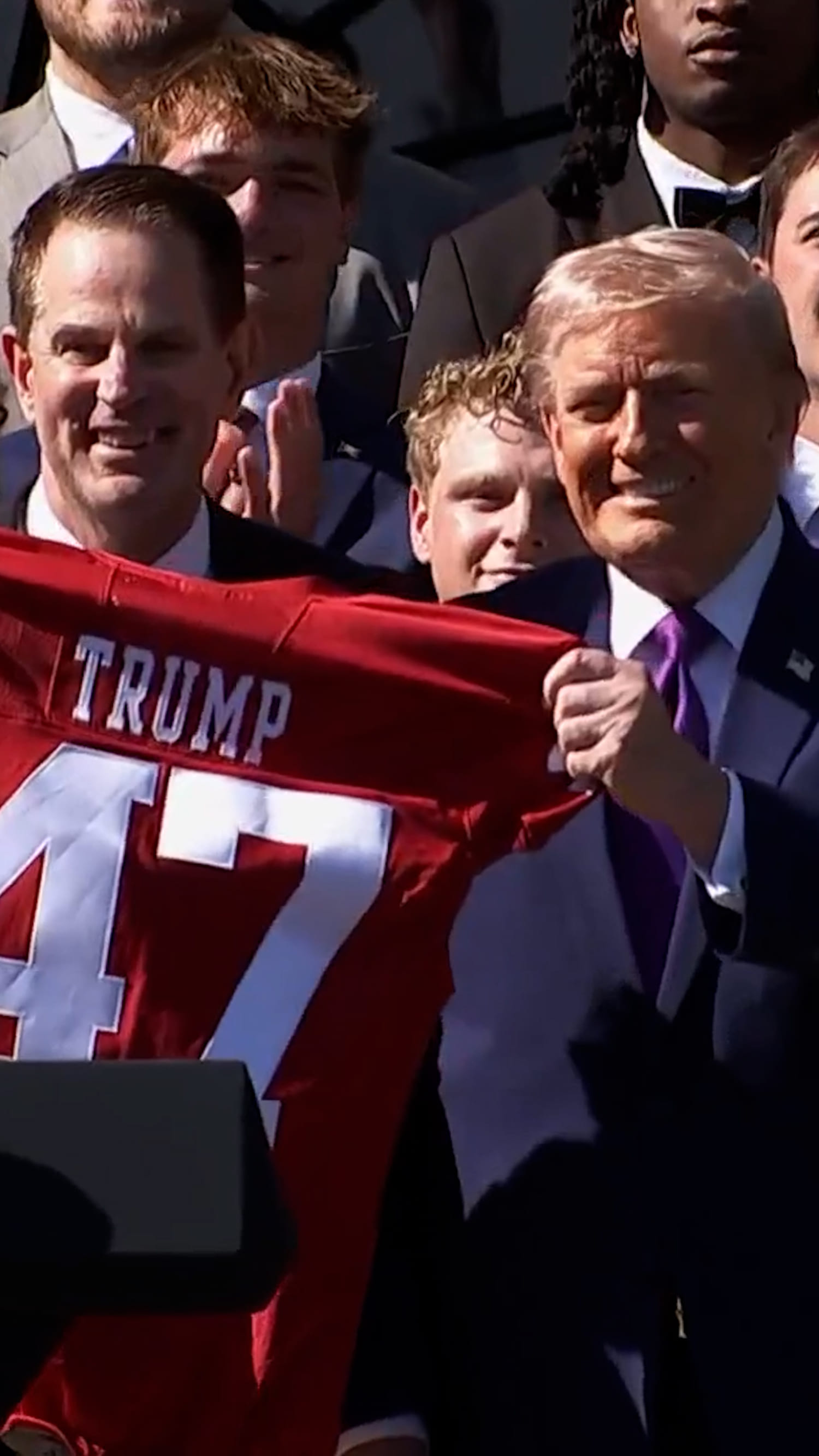 President Trump Hosts Indiana University Football Team at White House After Undefeated Championship Season