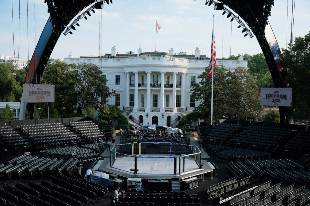 President Trump Plans UFC Event on White House South Lawn
