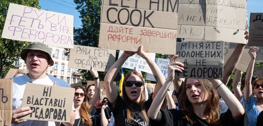 Proteste gegen Kabinettsumbildung in der Ukraine