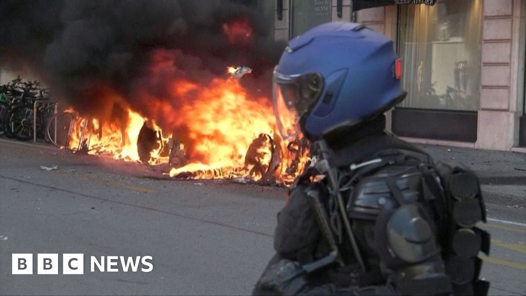 Protesters Clash with Police in Geneva Ahead of G7 Summit
