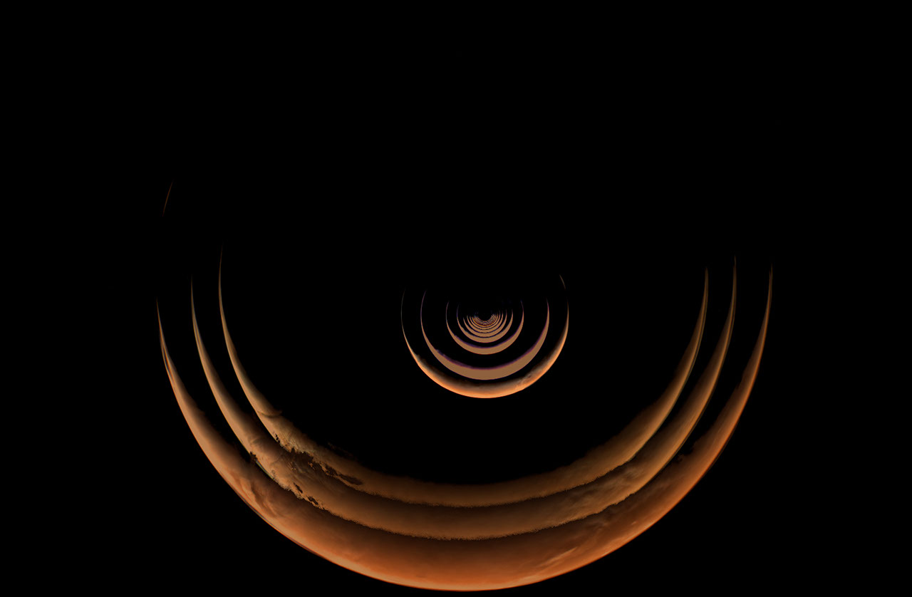 Psyche Mission Captures Growing Crescent of Mars