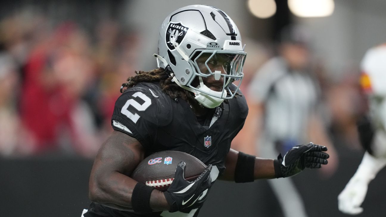 Raiders RB Ashton Jeanty Suffers Apparent Knee Injury