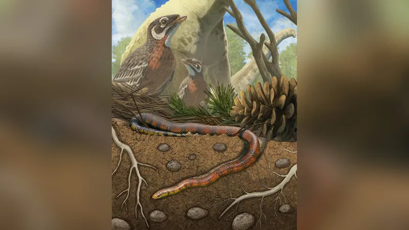 Rare 3D Snake Fossil Reveals Burrowing Lifestyle