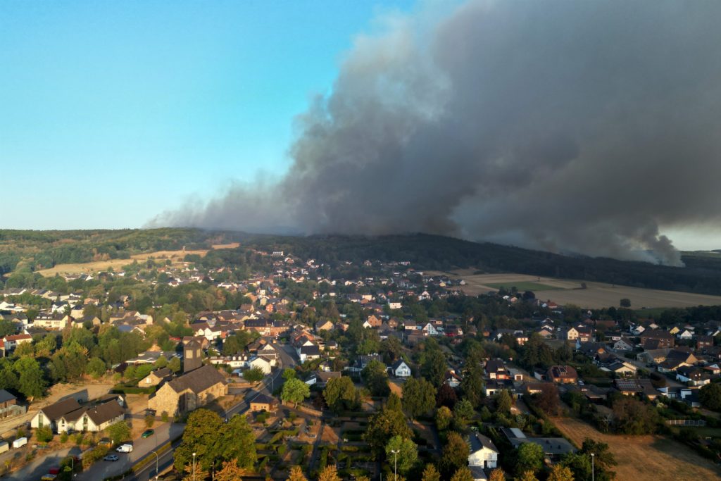 Record Heat and Wildfires Grip Europe