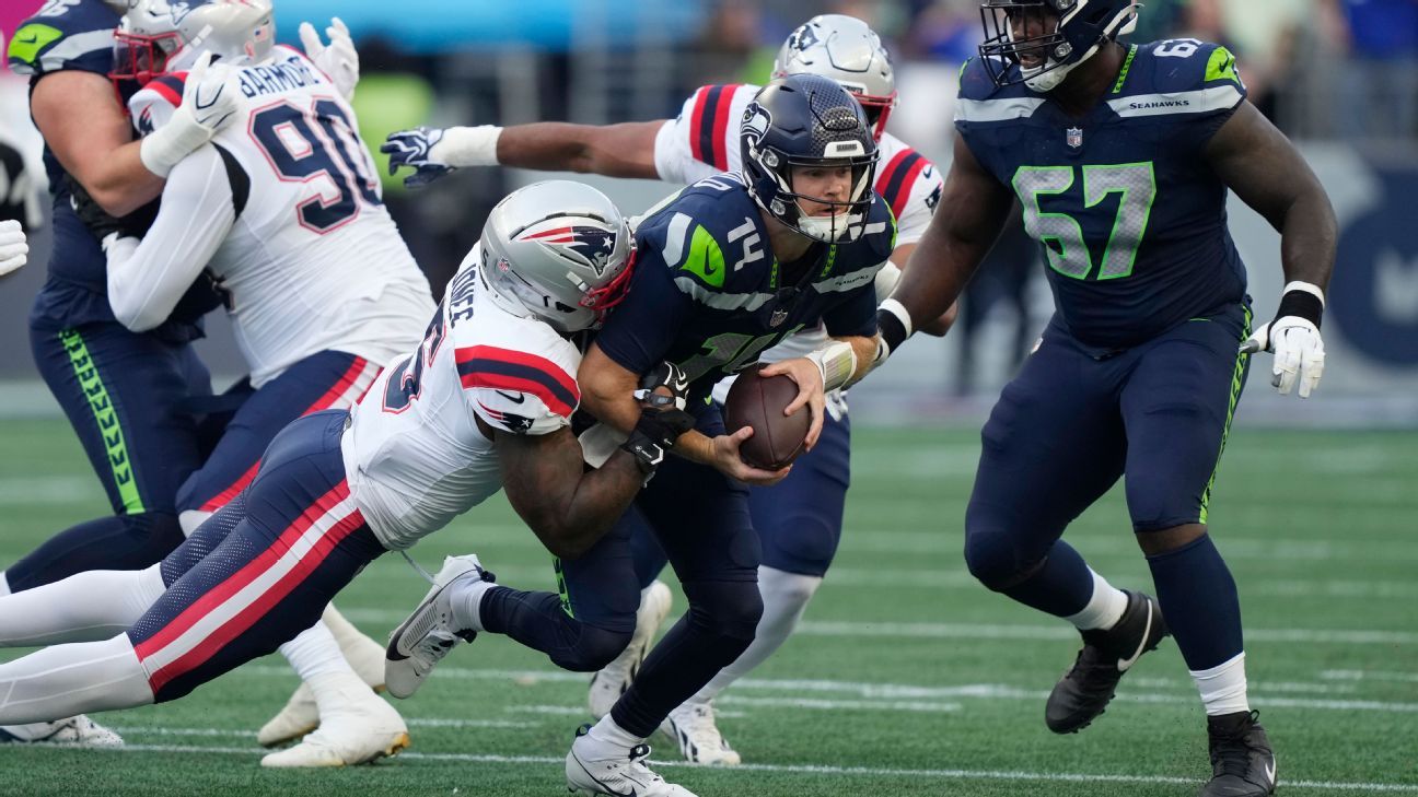 Seahawks' Darnold Expected to Miss Week 2 Despite 'Good News' on Hip