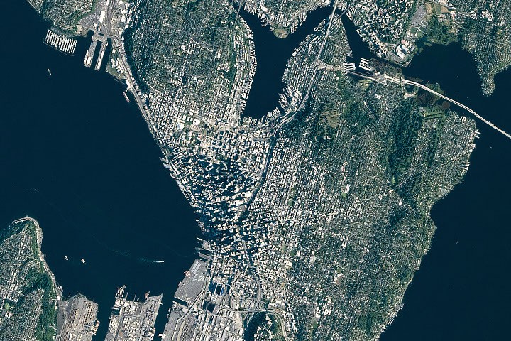 Seattle's Landscape Shaped by Glaciers and Human Activity