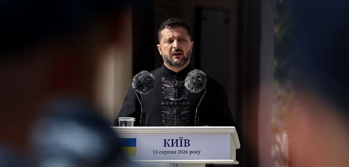 Selenskyj kündigt Putin Kampf an und Ukraine erinnert an Unabhängigkeit