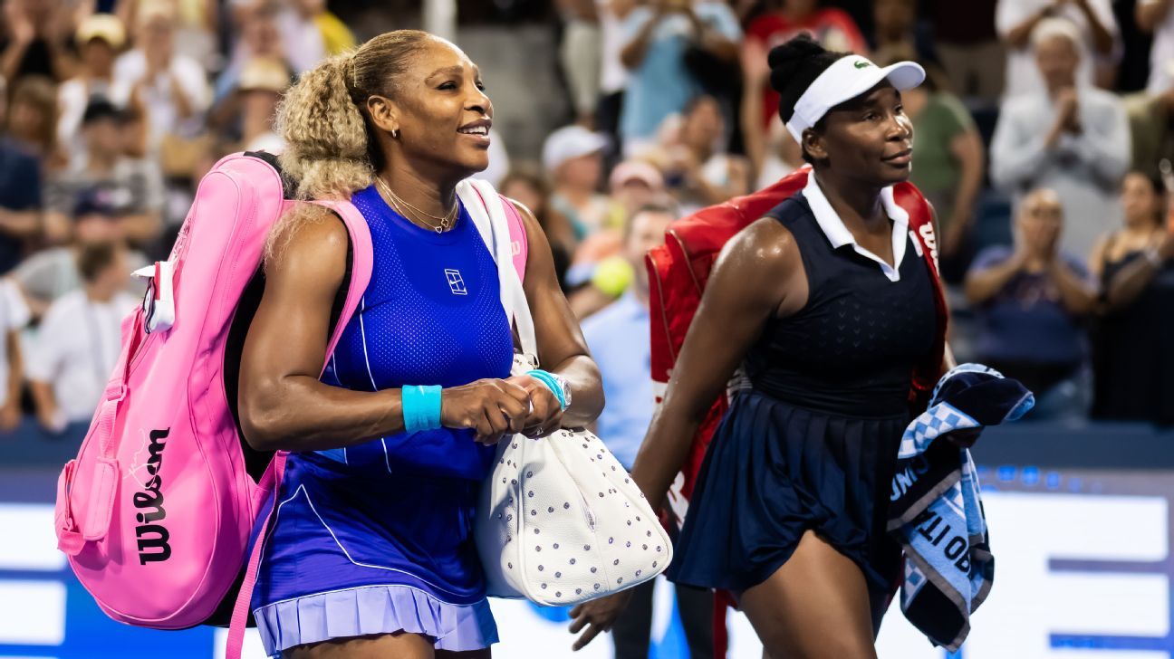 Serena und Venus Williams spielen Doppelmatch bei den US Open