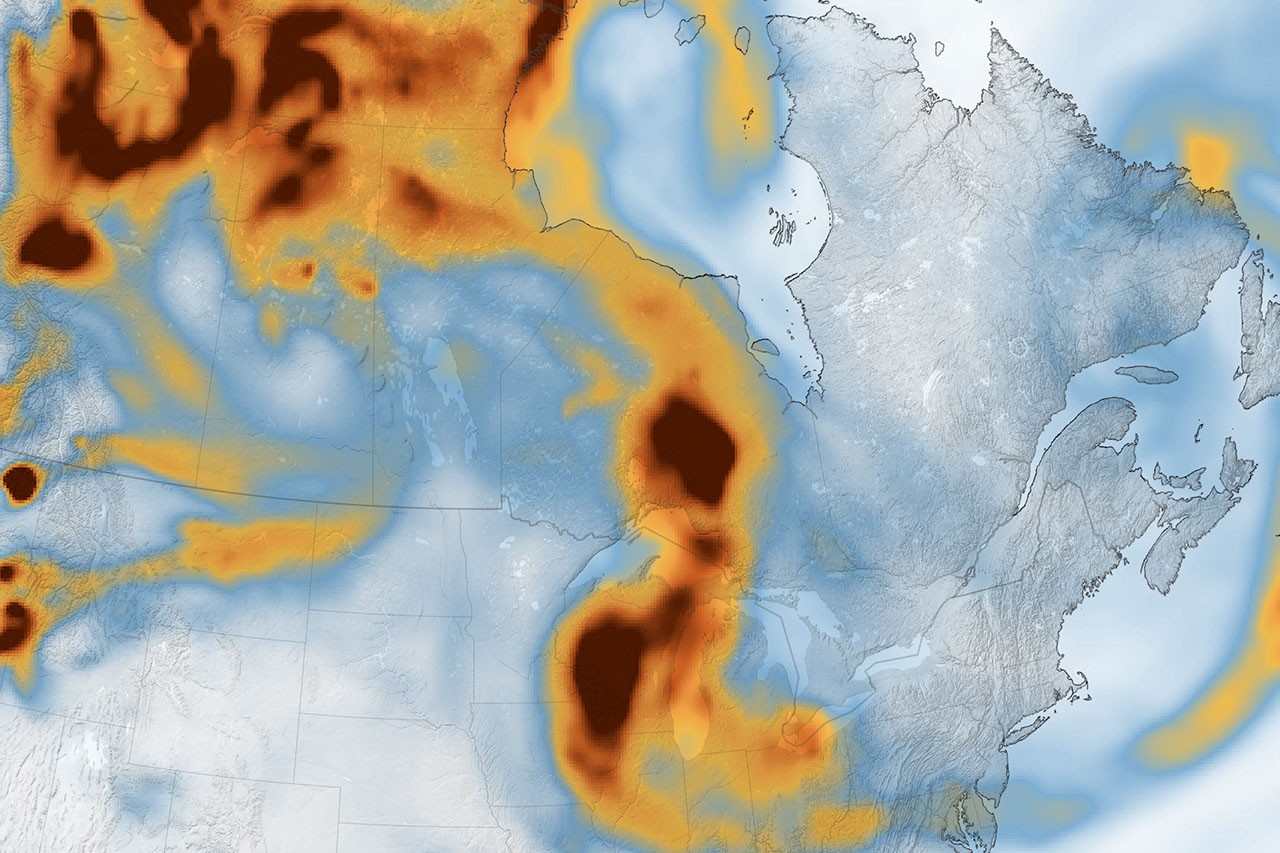 Smoky Skies Impact Air Quality Across North America