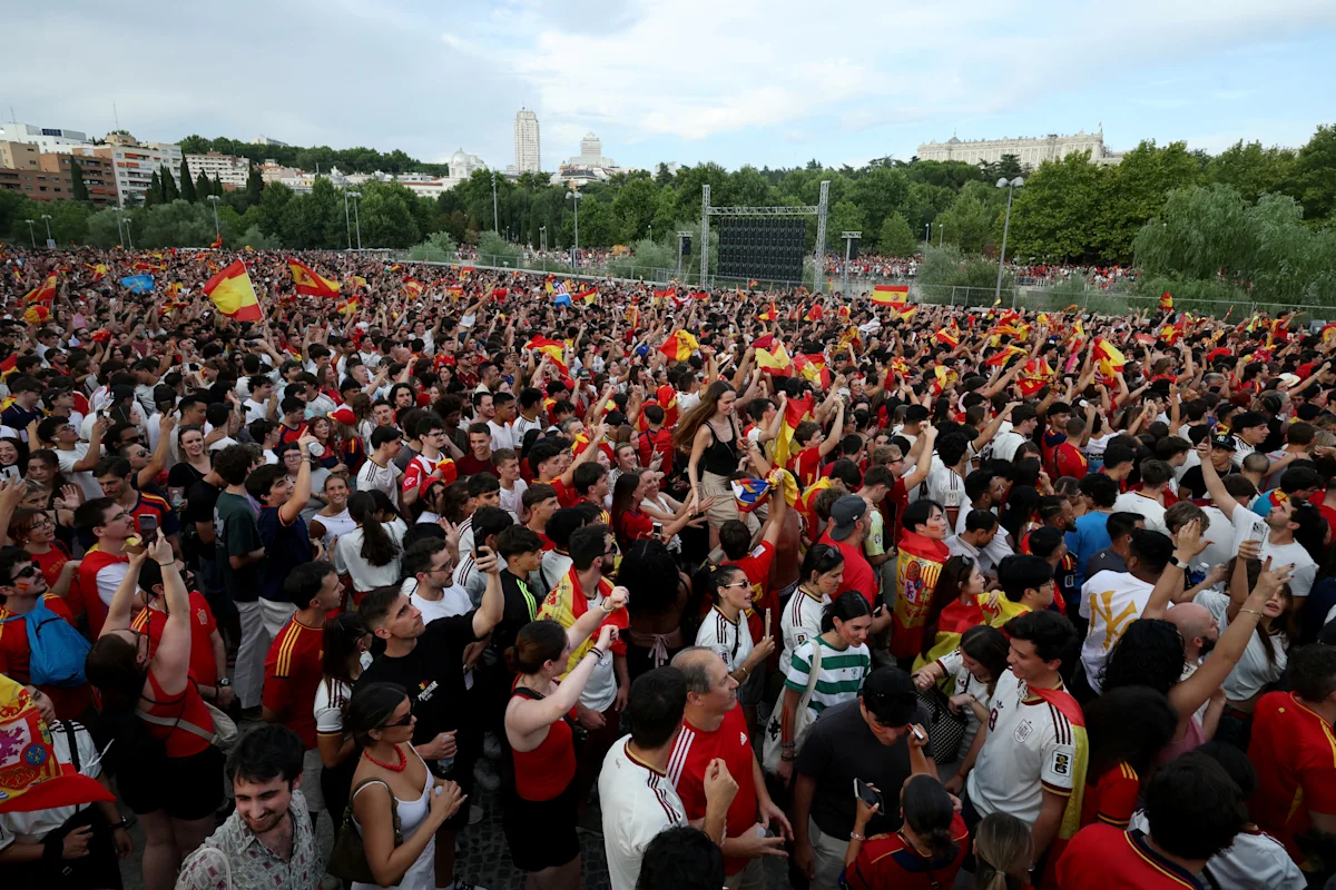 Spain Celebrates Reaching World Cup Final
