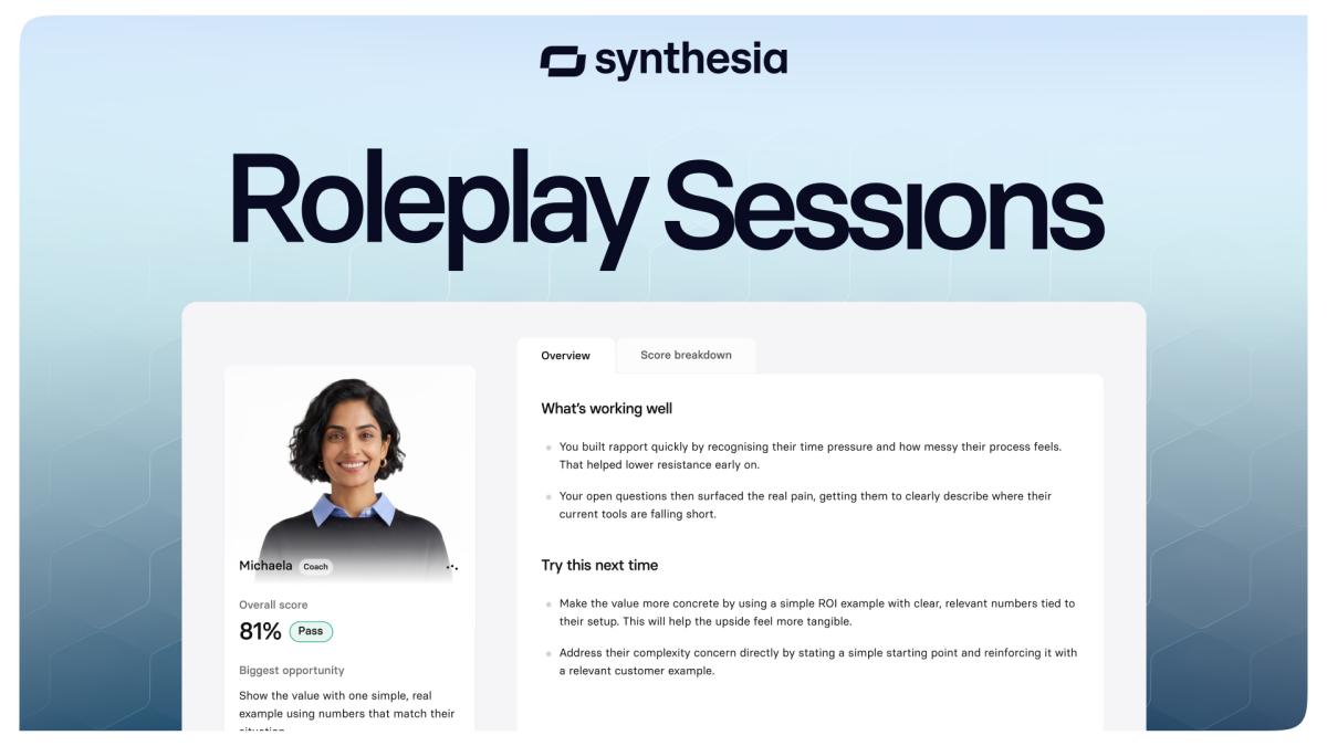 Synthesia 扩展人工智能平台，用于实时员工指导