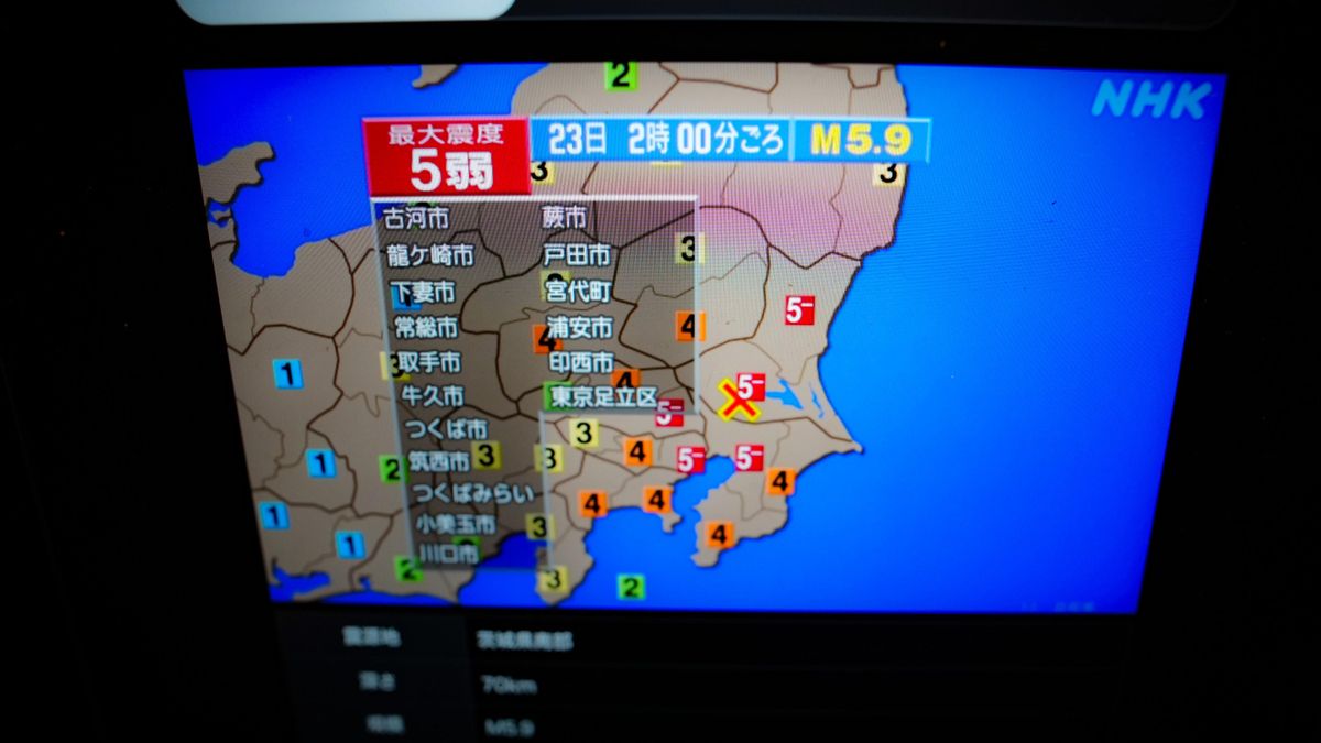 Terremoto de magnitud 5,9 sacude Japón y deja más de 30 heridos