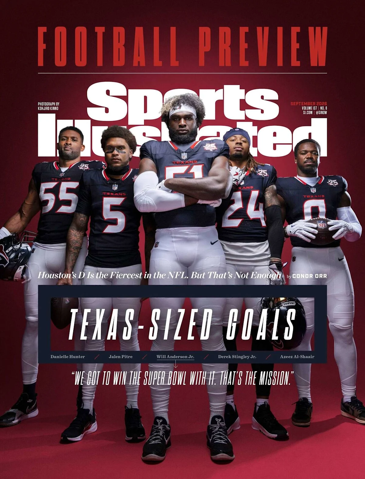 Texans Defense Featured on Sports Illustrated Cover