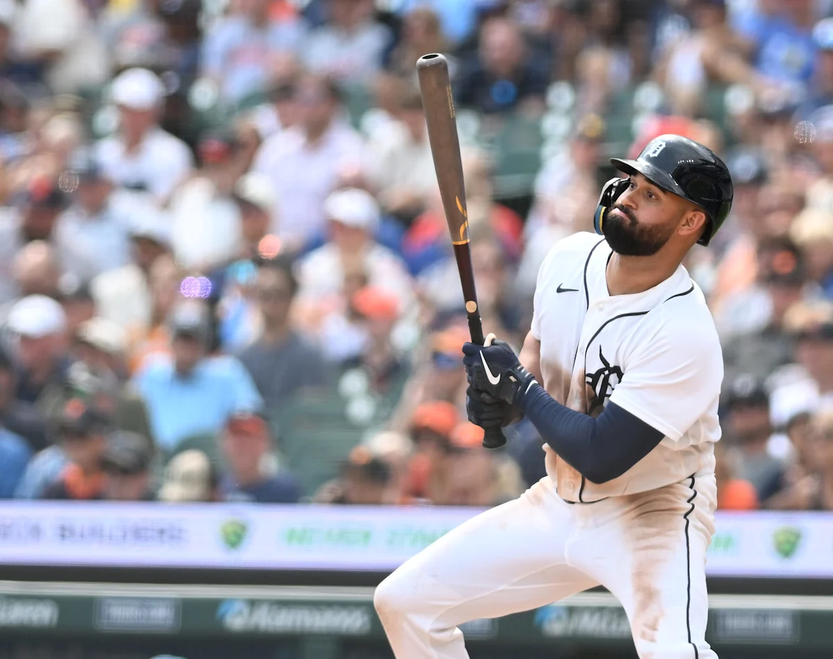 Tigers' Riley Greene Hit by Pitch, Exits Guardians Game