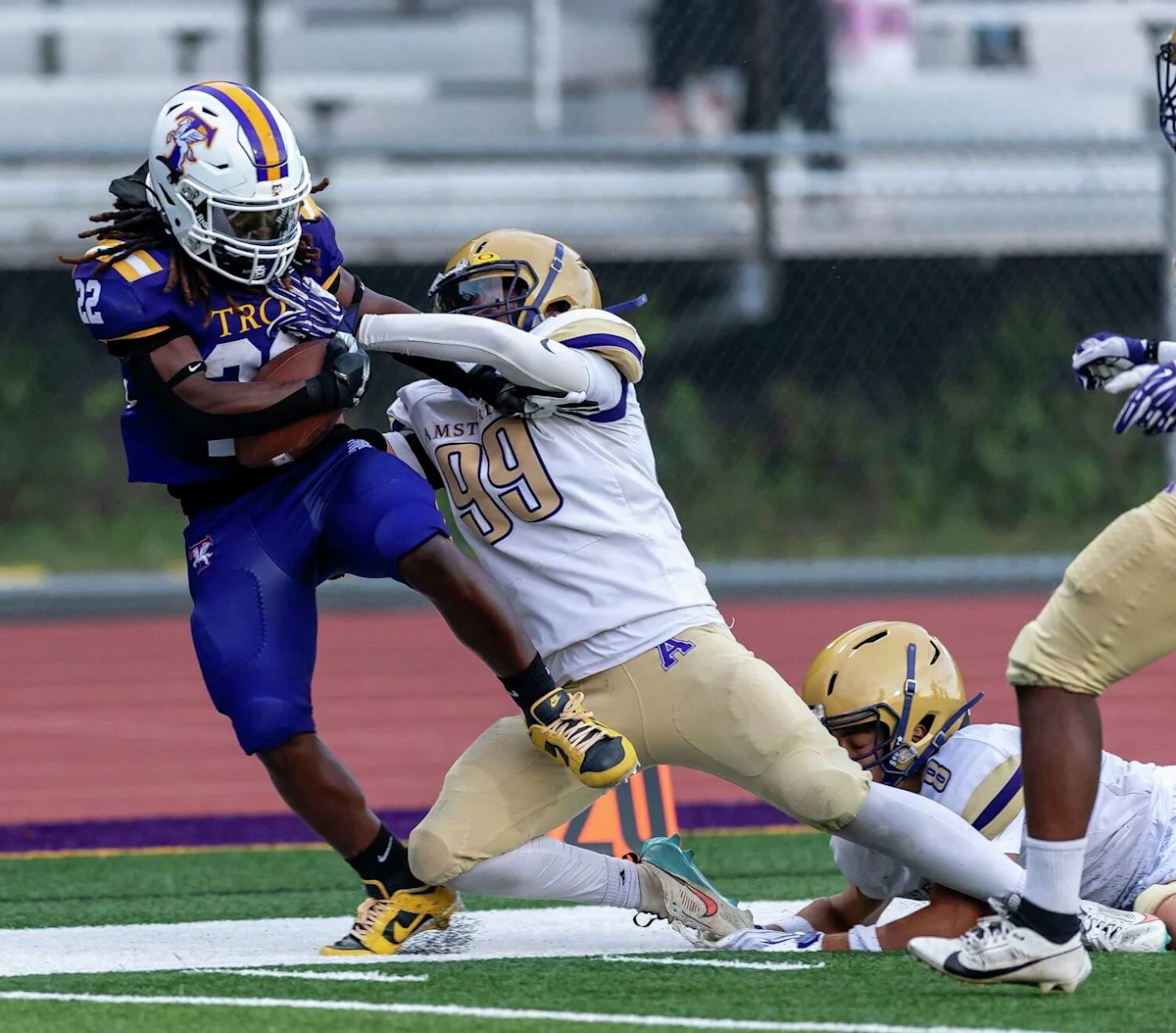 Troy High Football Dominates Amsterdam in Season Opener