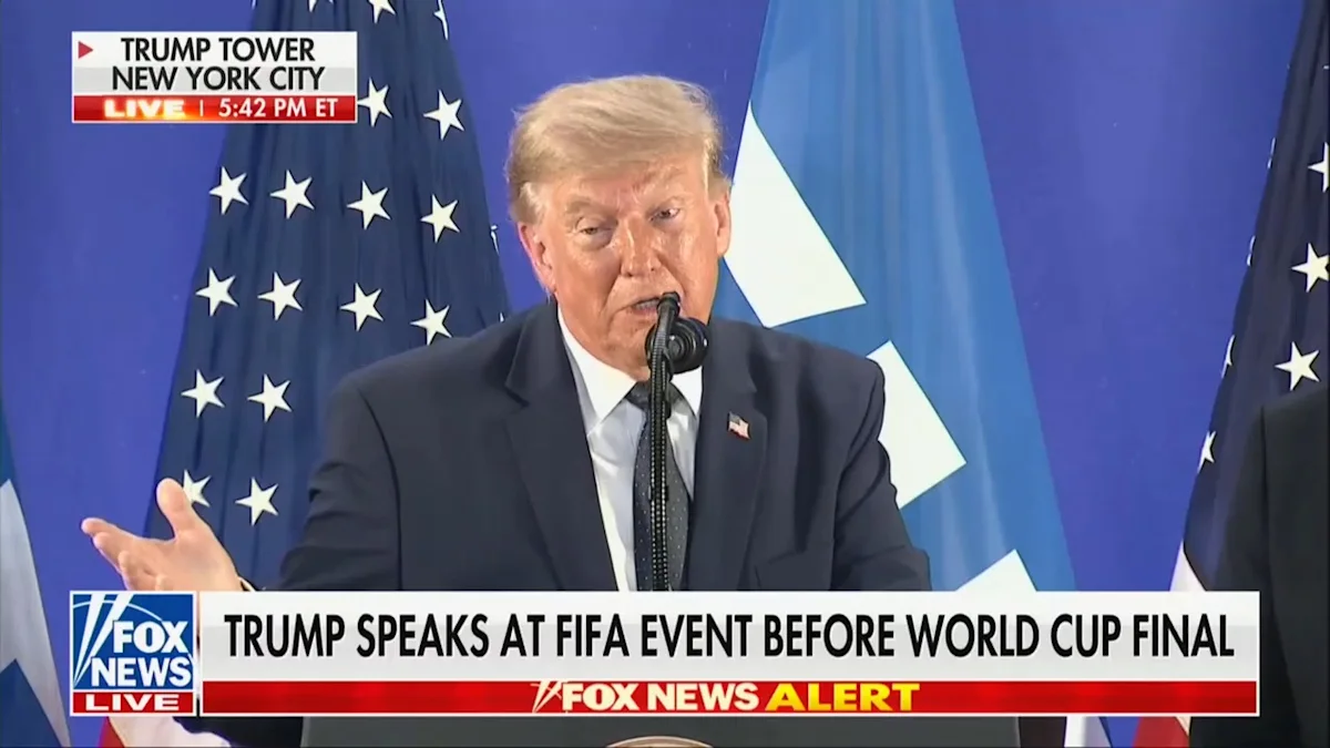 Trump Criticizes England After World Cup Loss