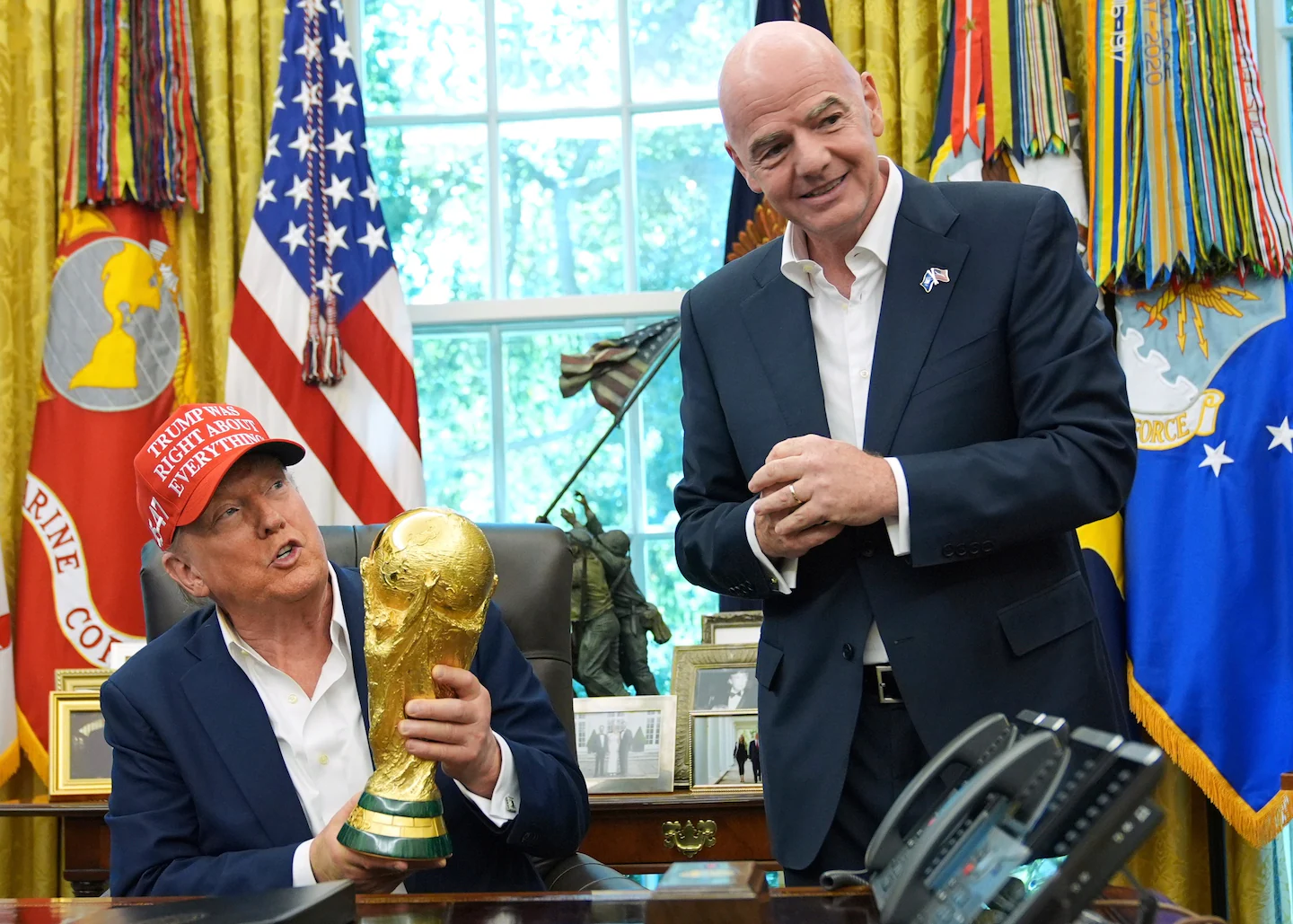 Trump to Present World Cup Trophy on Sunday