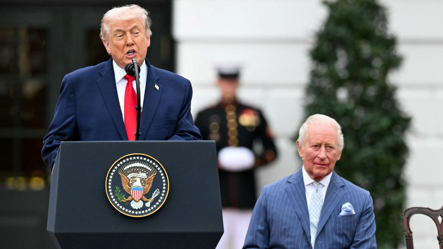 Trump Welcomes King Charles and Queen Camilla at White House Ceremony