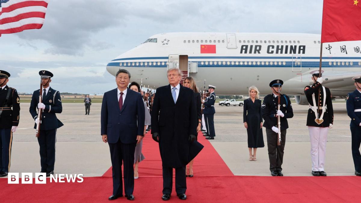Trump Welcomes Xi Jinping with Military Flyover and Red Carpet