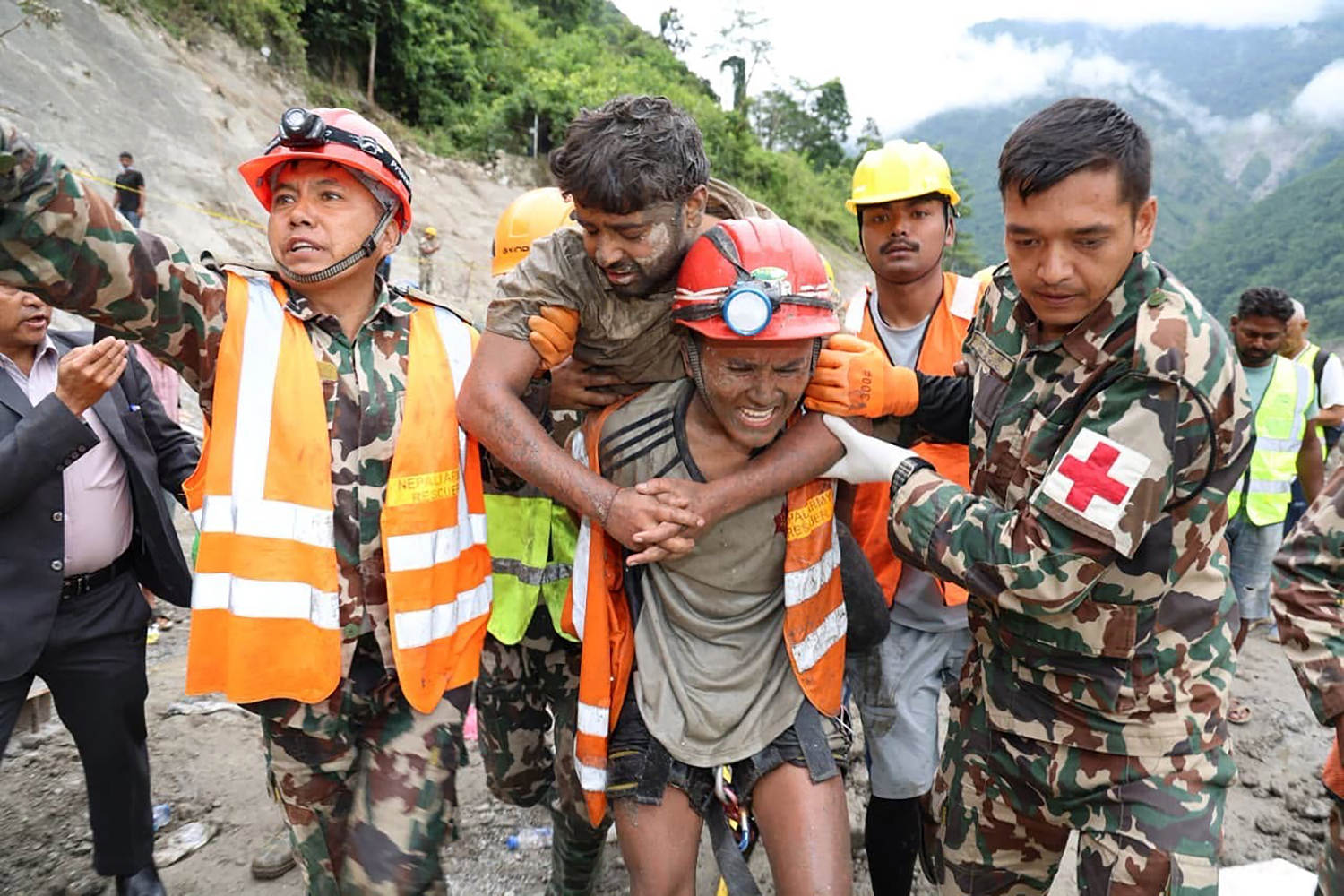 Two Hydropower Workers Rescued in Nepal After Nine Days Trapped Following Deadly Floods