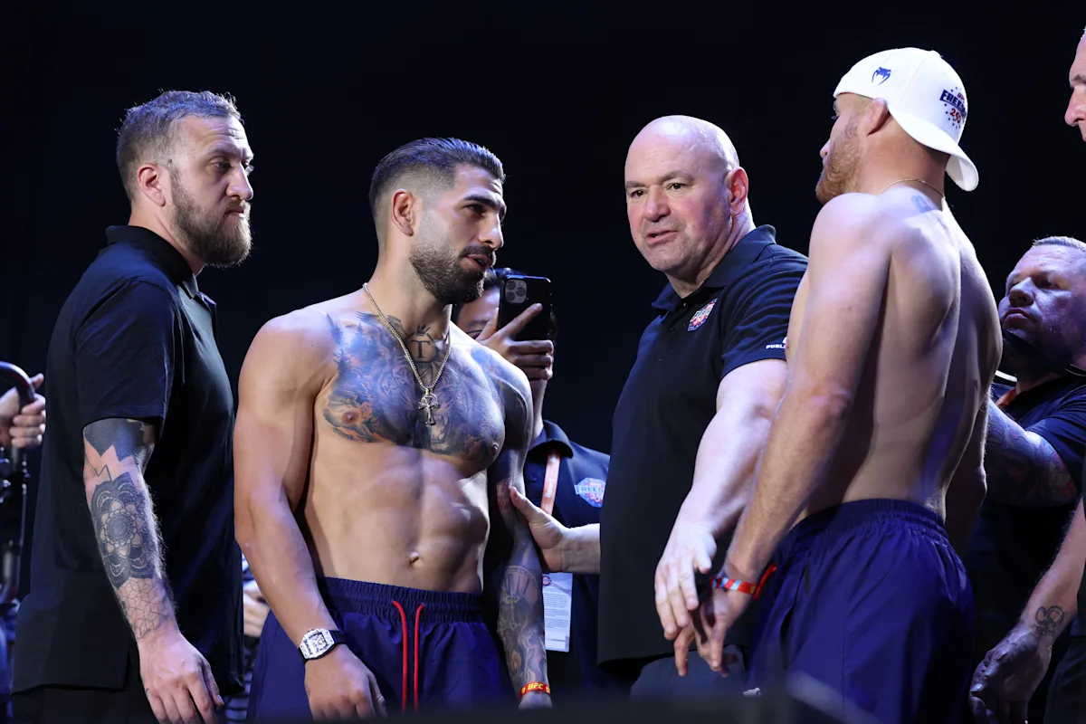 UFC Freedom 250 Face-offs präsentieren Topuria und Gaethje inmitten eines patriotischen Spektakels