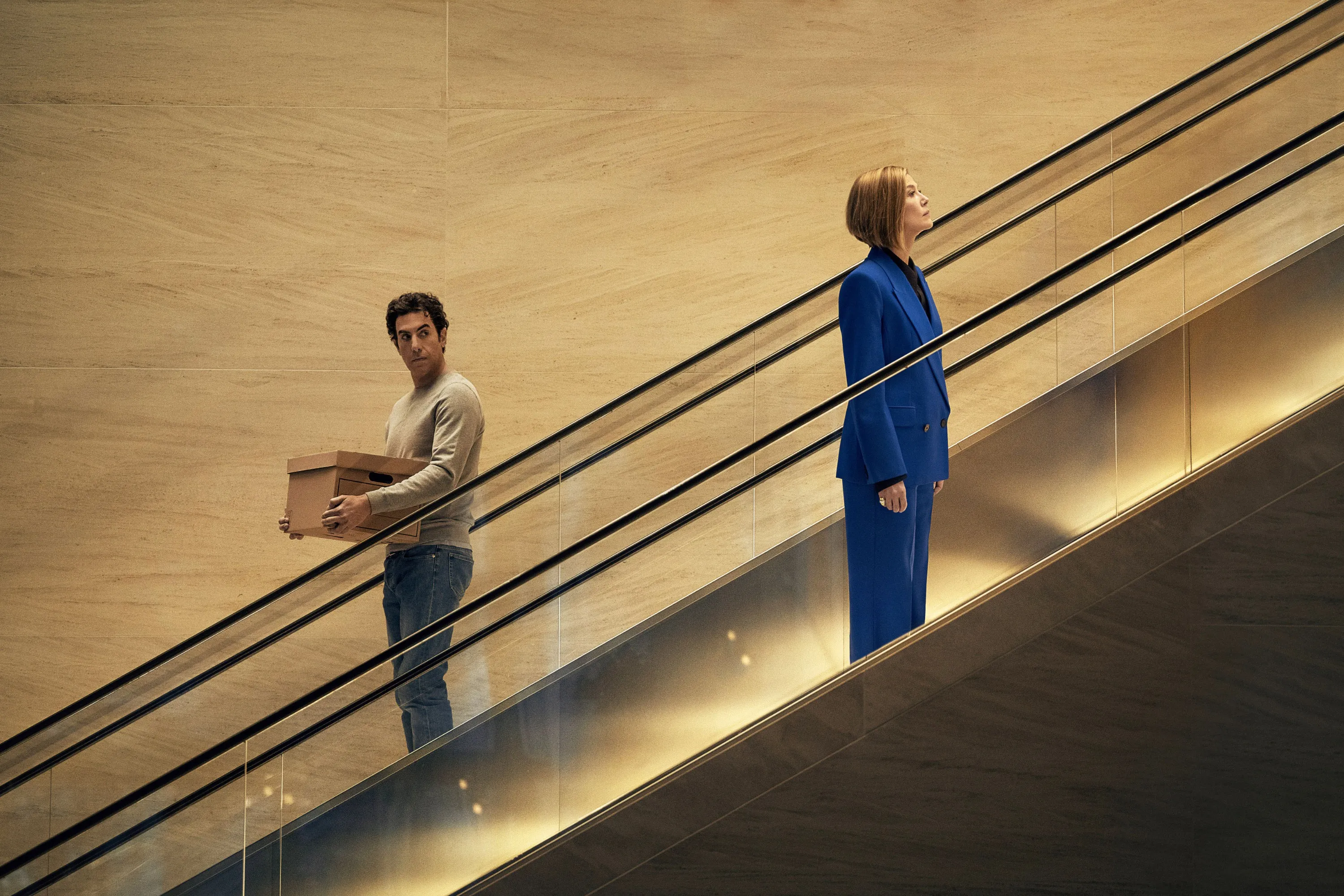 Variety Reviews 'Ladies First' Starring Sacha Baron Cohen and Rosamund Pike