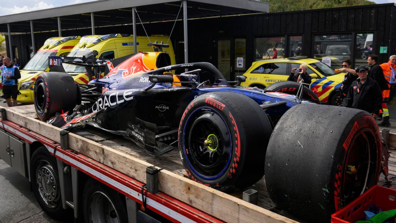 Verstappen Crashes Heavily at Dutch Grand Prix