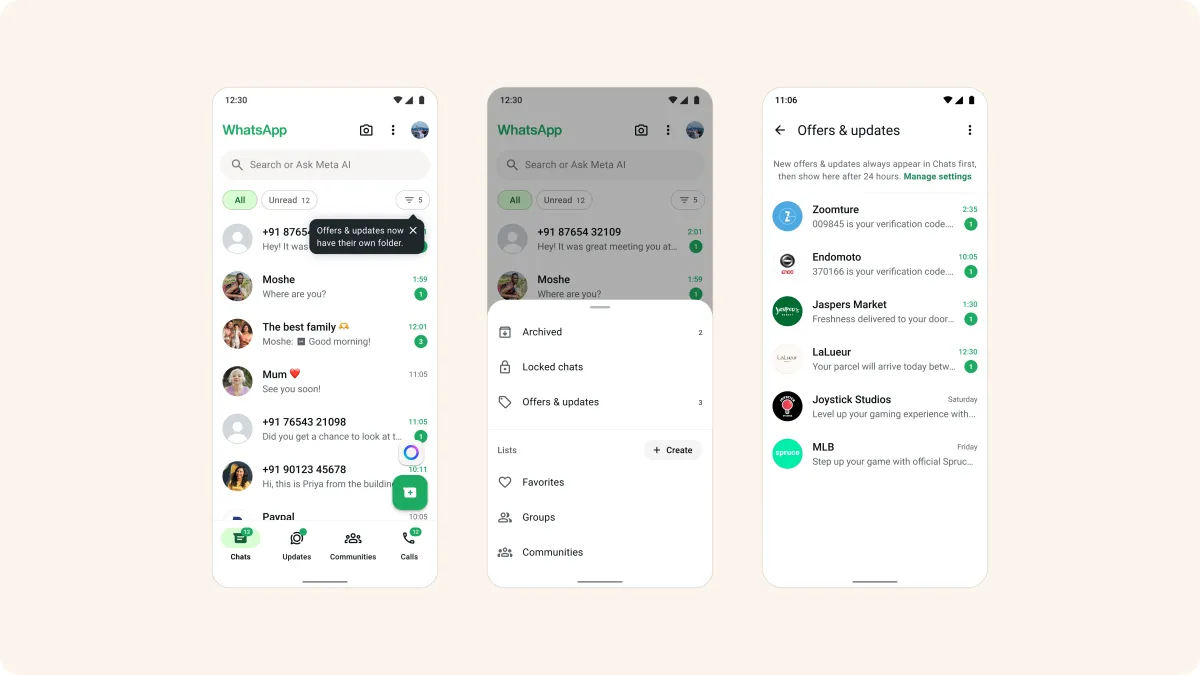 WhatsApp Testet Business-Nachrichtenordner