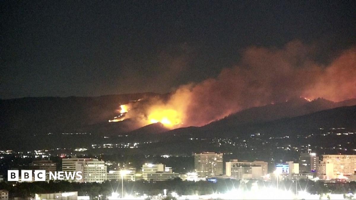 Wildfire Forces Mass Evacuations Near Reno, Nevada; Human Cause Suspected