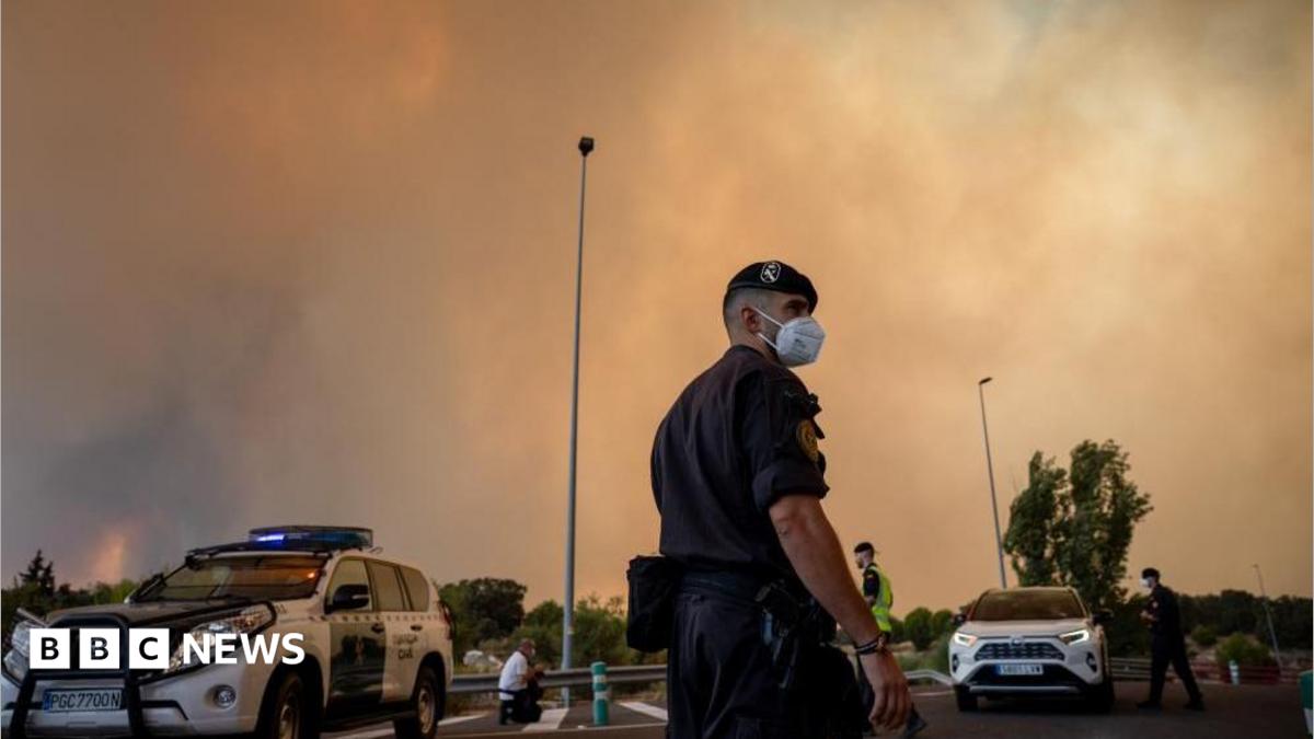 Wildfires Force Evacuations of Over 150,000 Across France and Spain