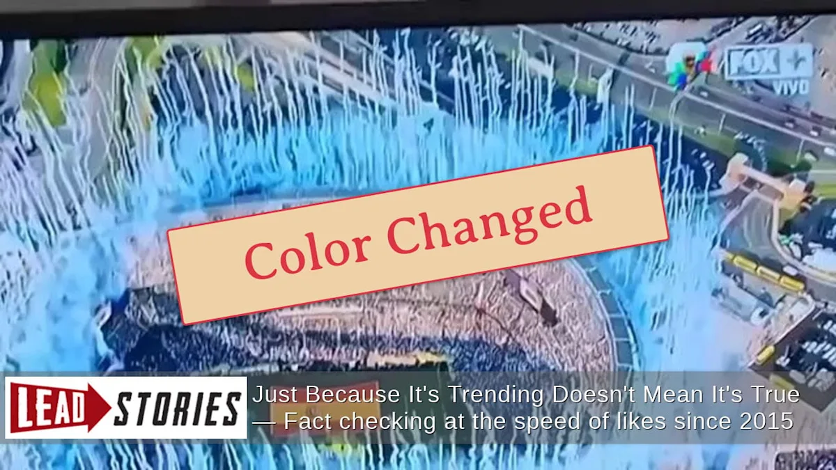 World Cup Fireworks Footage Was Altered, Not Blue