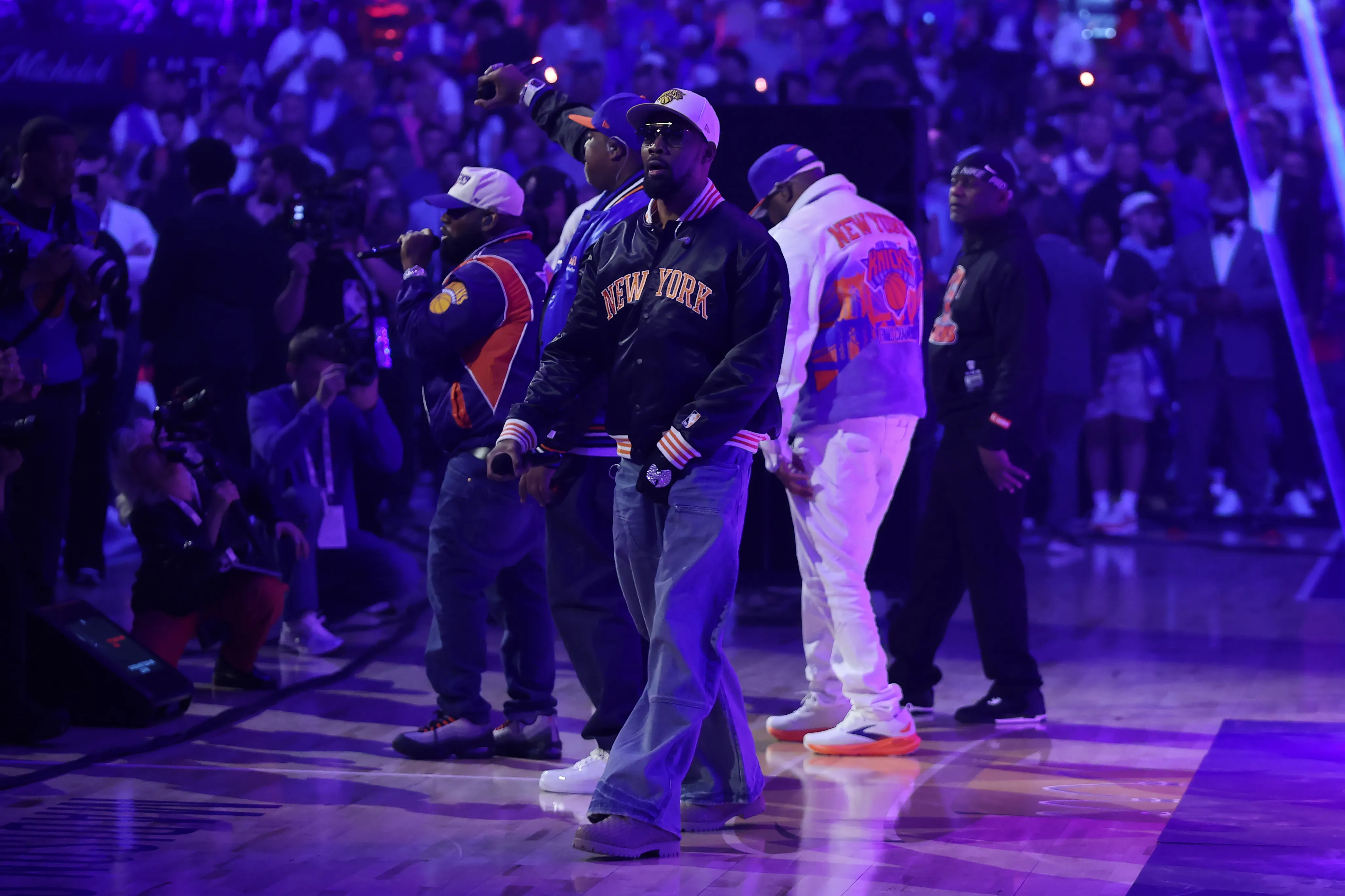 Wu-Tang Clan and NYC Rappers Celebrate Knicks Championship at MSG