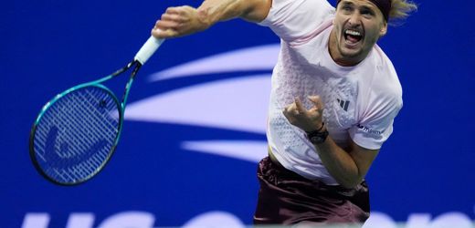 Zverev erreicht US-Open-Viertelfinale und stellt deutschen Rekord ein