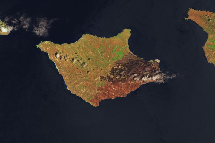 Fire Burns Across One-Third of Santa Rosa Island
