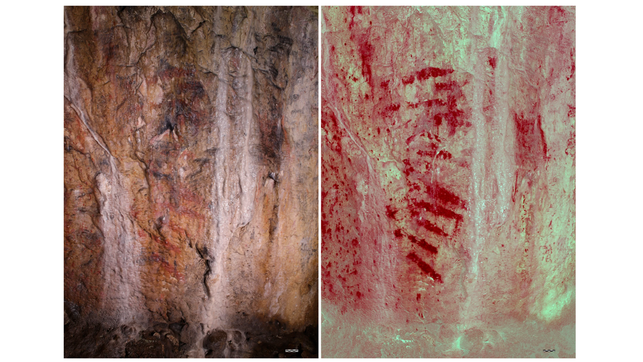 Study Identifies 17,000-Year-Old Red Stripes as UK's Oldest Rock Art
